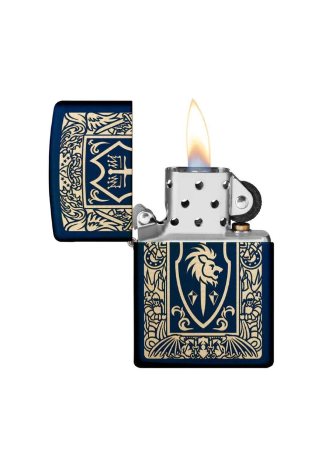 Encendedor Zippo Heraldic Crest Design Azul ZP239.MP402655 (Talle:Tamaño Único)-1