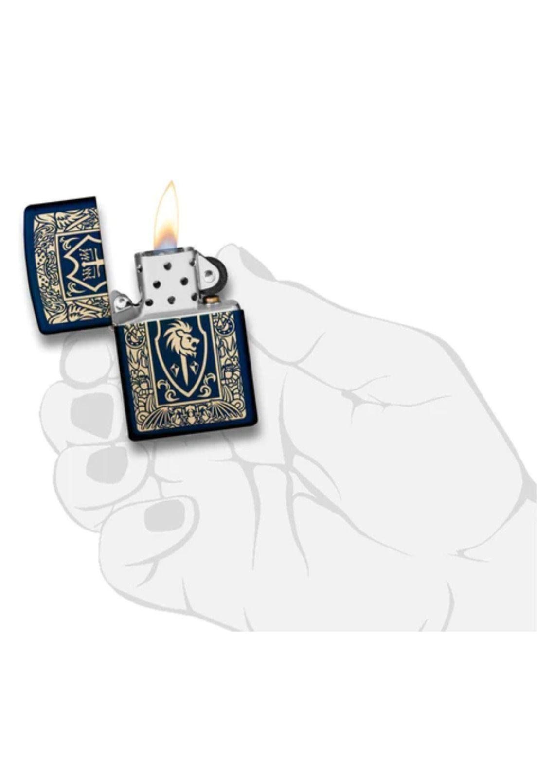 Encendedor Zippo Heraldic Crest Design Azul ZP239.MP402655 (Talle:Tamaño Único)-3