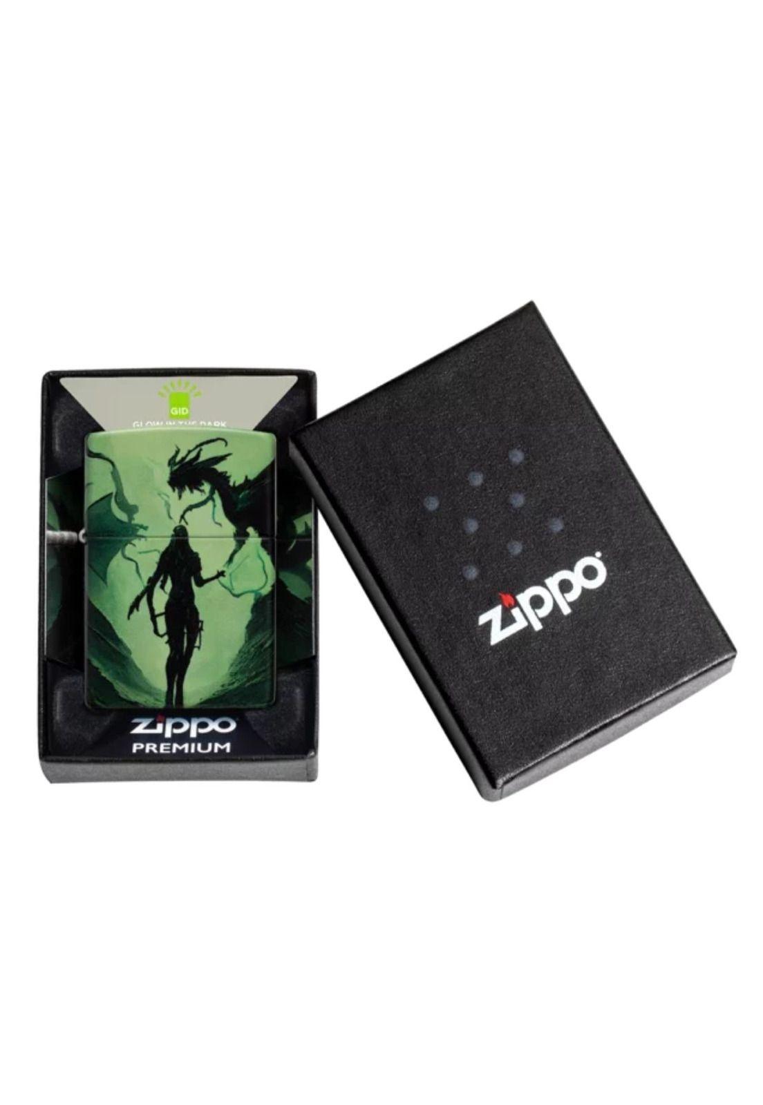 Encendedor Zippo Glowing Dragon Verde ZP46130-6