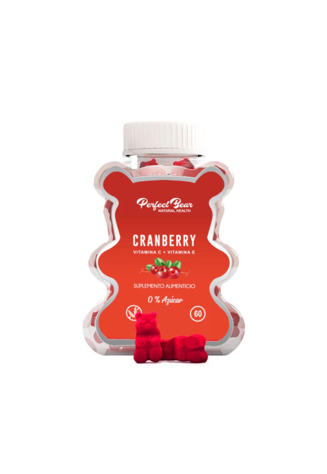 Cranberry Vitamina C + E Suplemento Perfect Bear 60 Gomitas-0