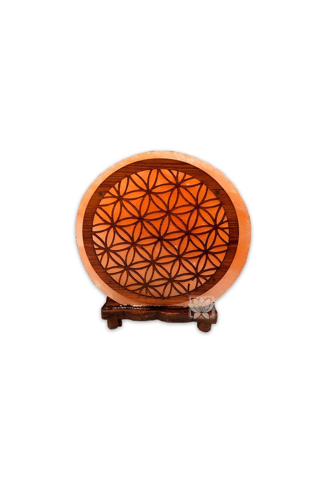 Lampara De Sal Diseño 8 Mandala 21 Cms-0