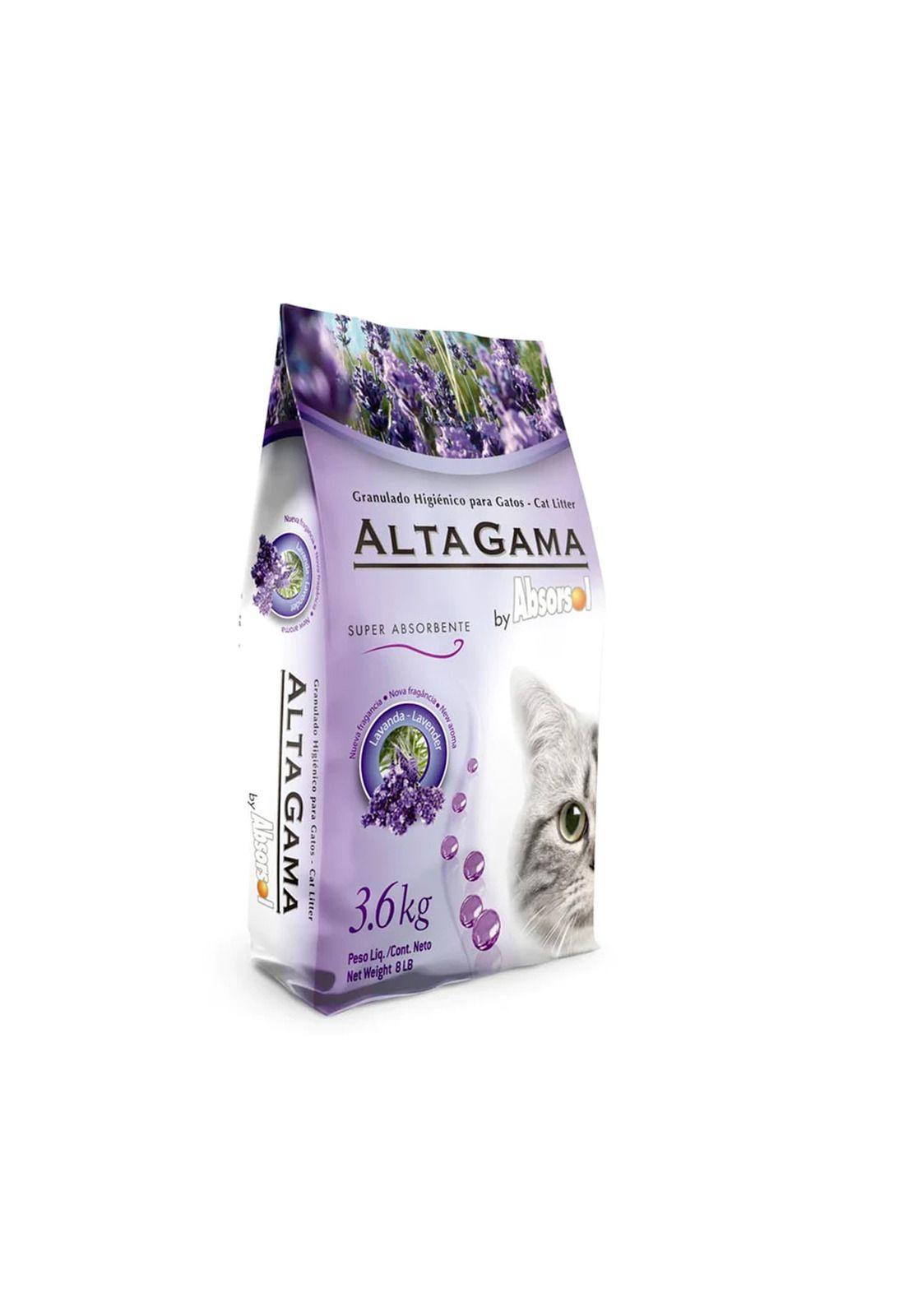 Arena Sanitaria Gatos Alta Gama Aroma Lavanda 3.6 kg-0