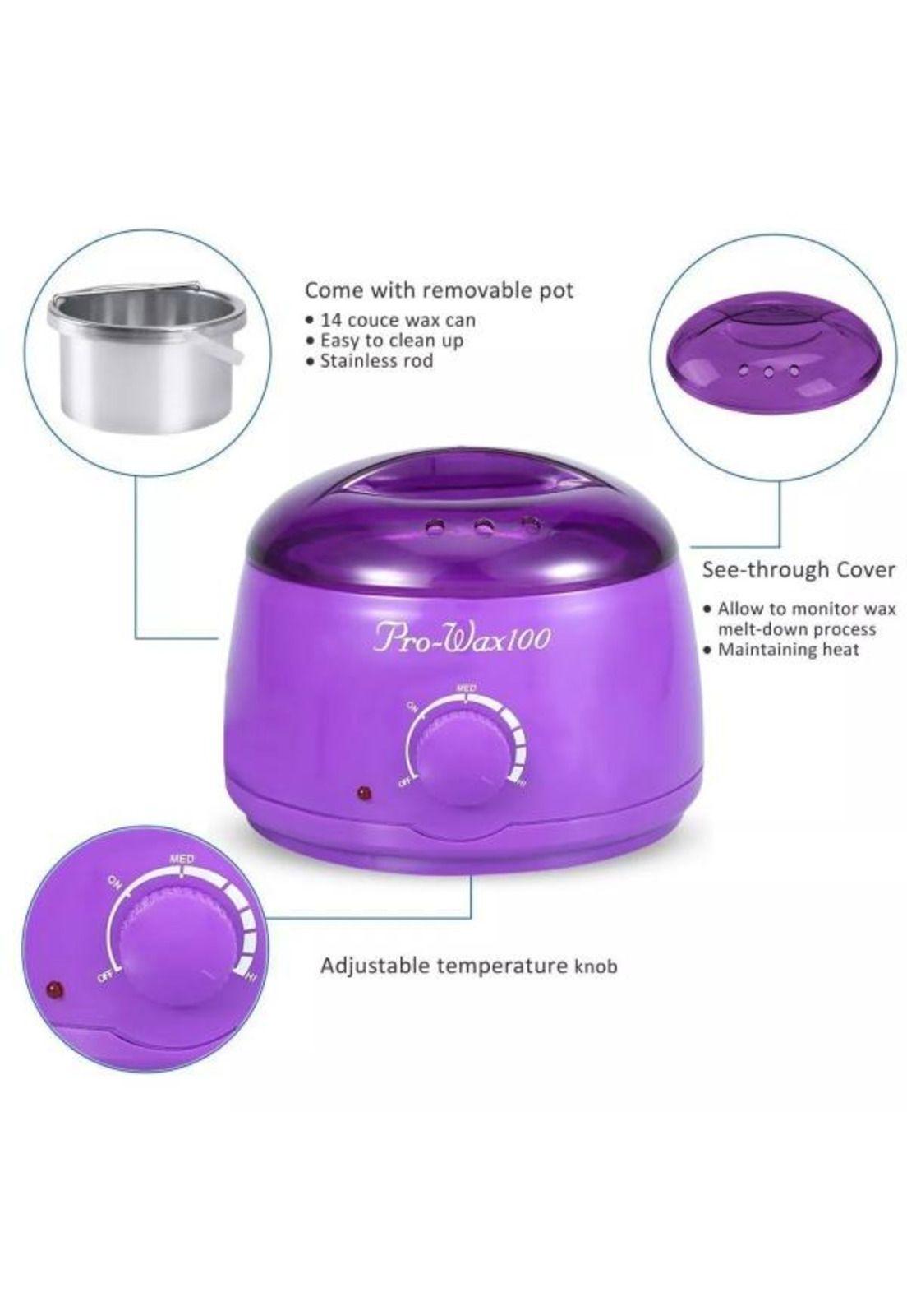 Calentador Cera Olla Depilatoria 500g  Morada-1