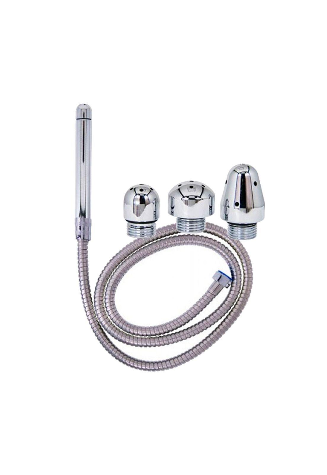 Ducha Anal Vaginal Enema Para Lavado Enjuague 3 Cabezales-0