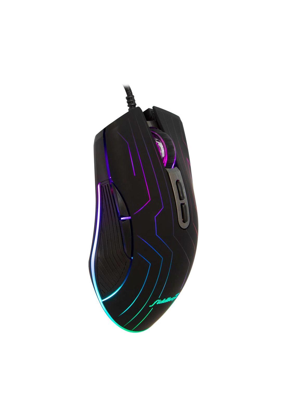 Mouse Gamer Optico 7d Retroiluminado Fd-mo539 Fiddler-4