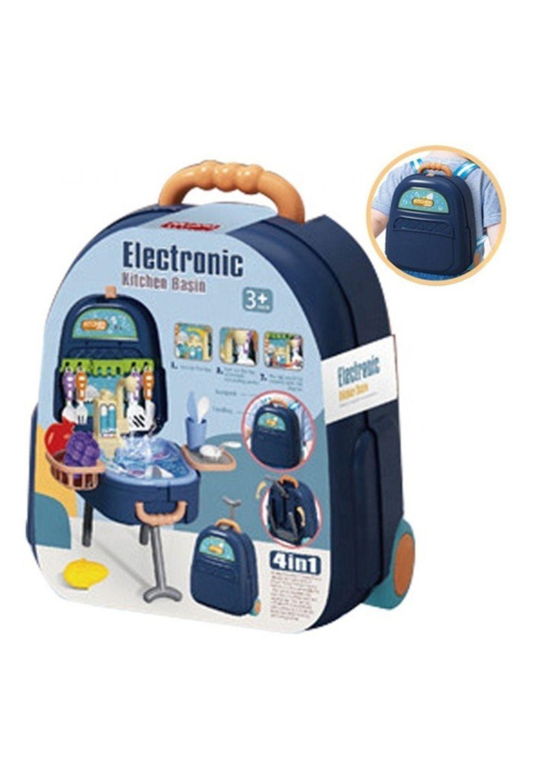 Maleta De Juegos 4 en 1 Set Cocina Lavaplatos Con Accesorios-1