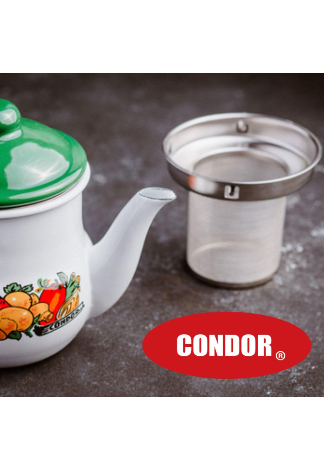 Tetera Te Enlozada Azul 0,5 Lts Condor-3