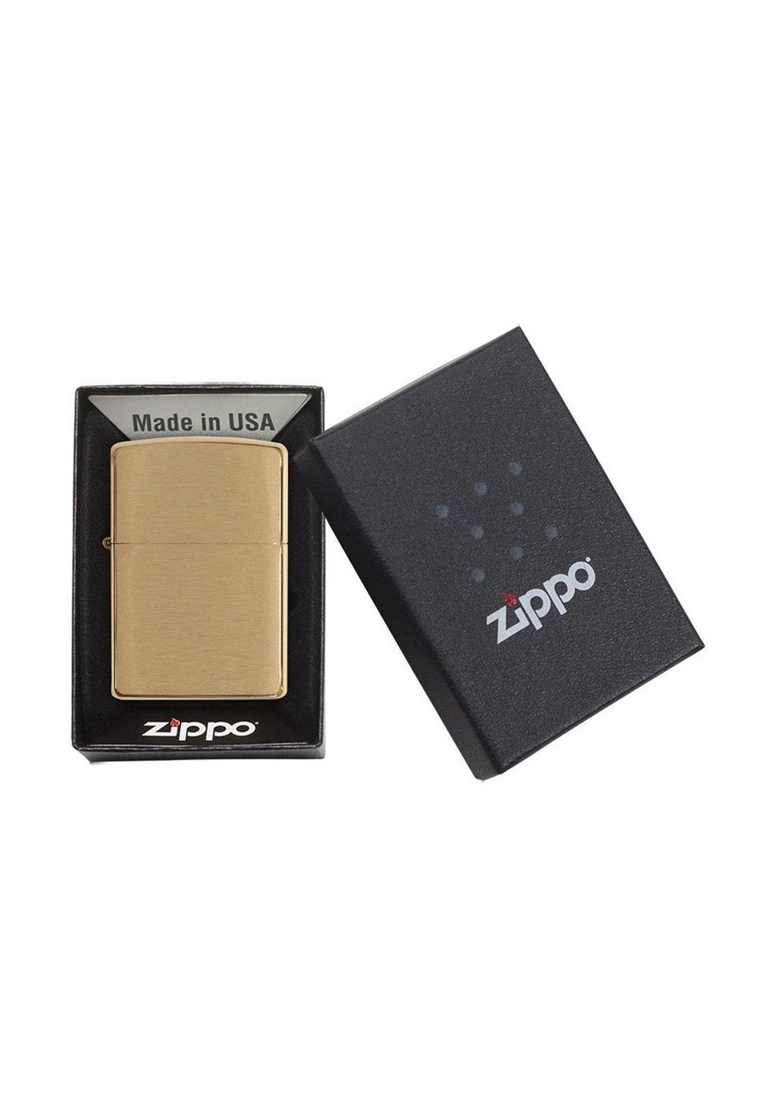 Encendedor Zippo Classic Brushed Brass Dorado ZP204B-5