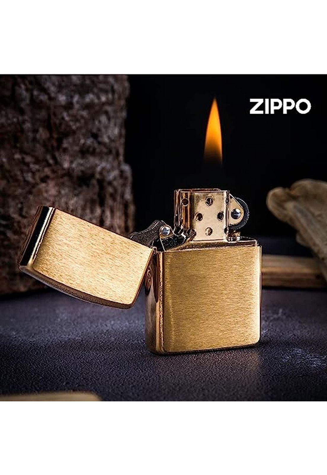 Encendedor Zippo Classic Brushed Brass Dorado ZP204B-7