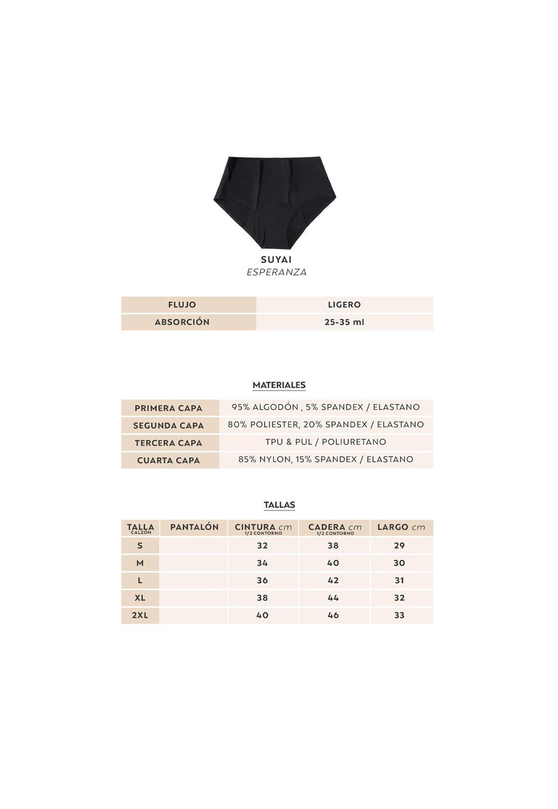 Calzon Menstrual MiaPanties Suyai Flujo Ligero Talla M-2