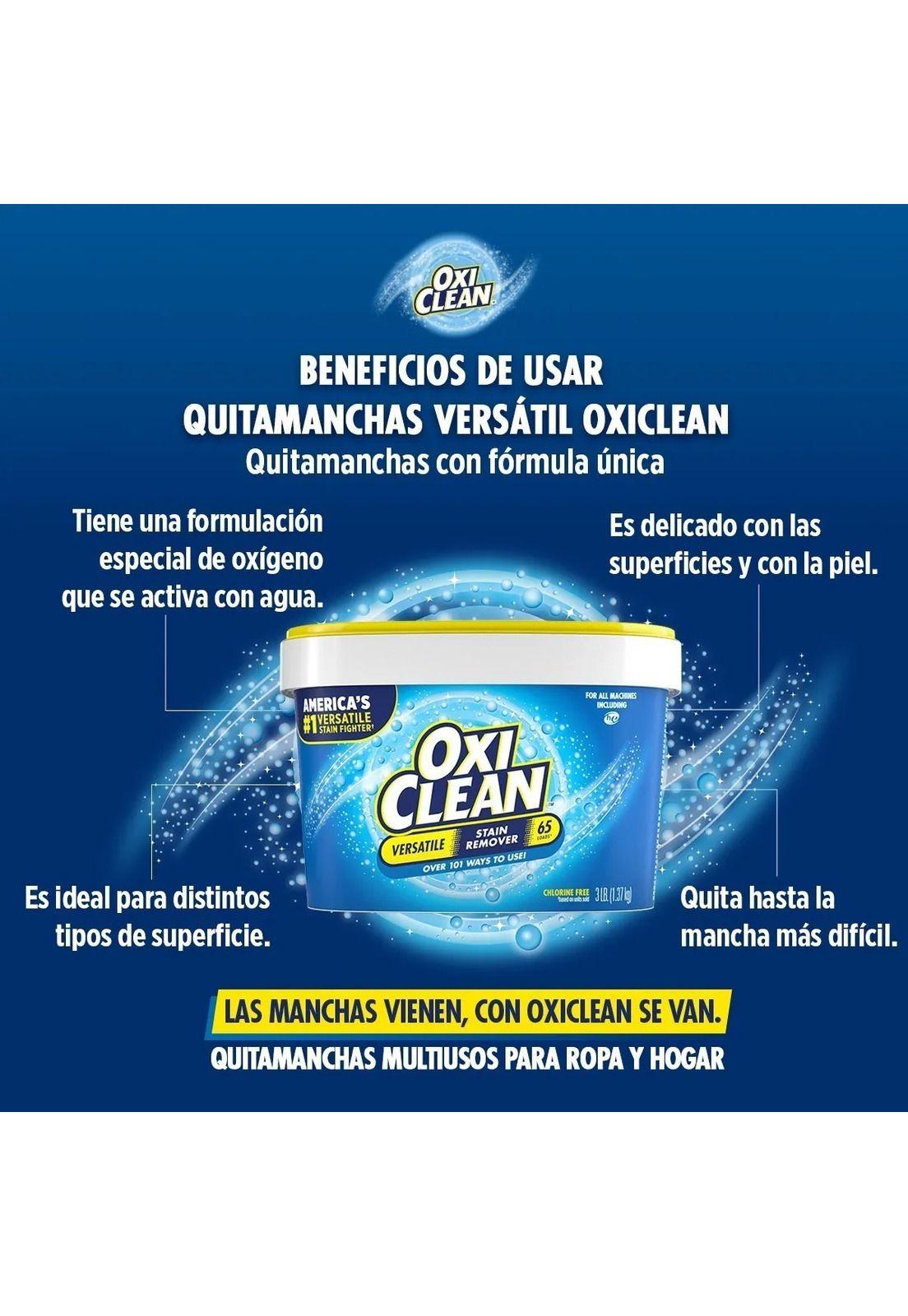 Quitamanchas En Polvo Oxiclean Versatile 1.36 Kg 65 Cargas-4