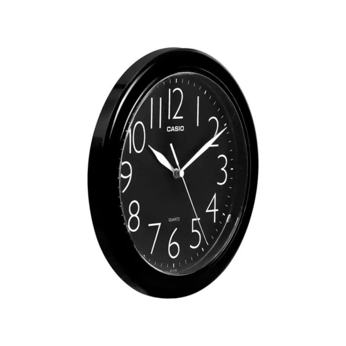 Casio Reloj Mural Negro IQ-05-1DF-2