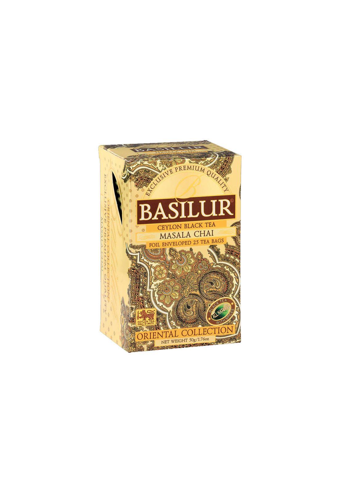 Te Negro Basilur Masala Chai Caja 25 bolsas-0