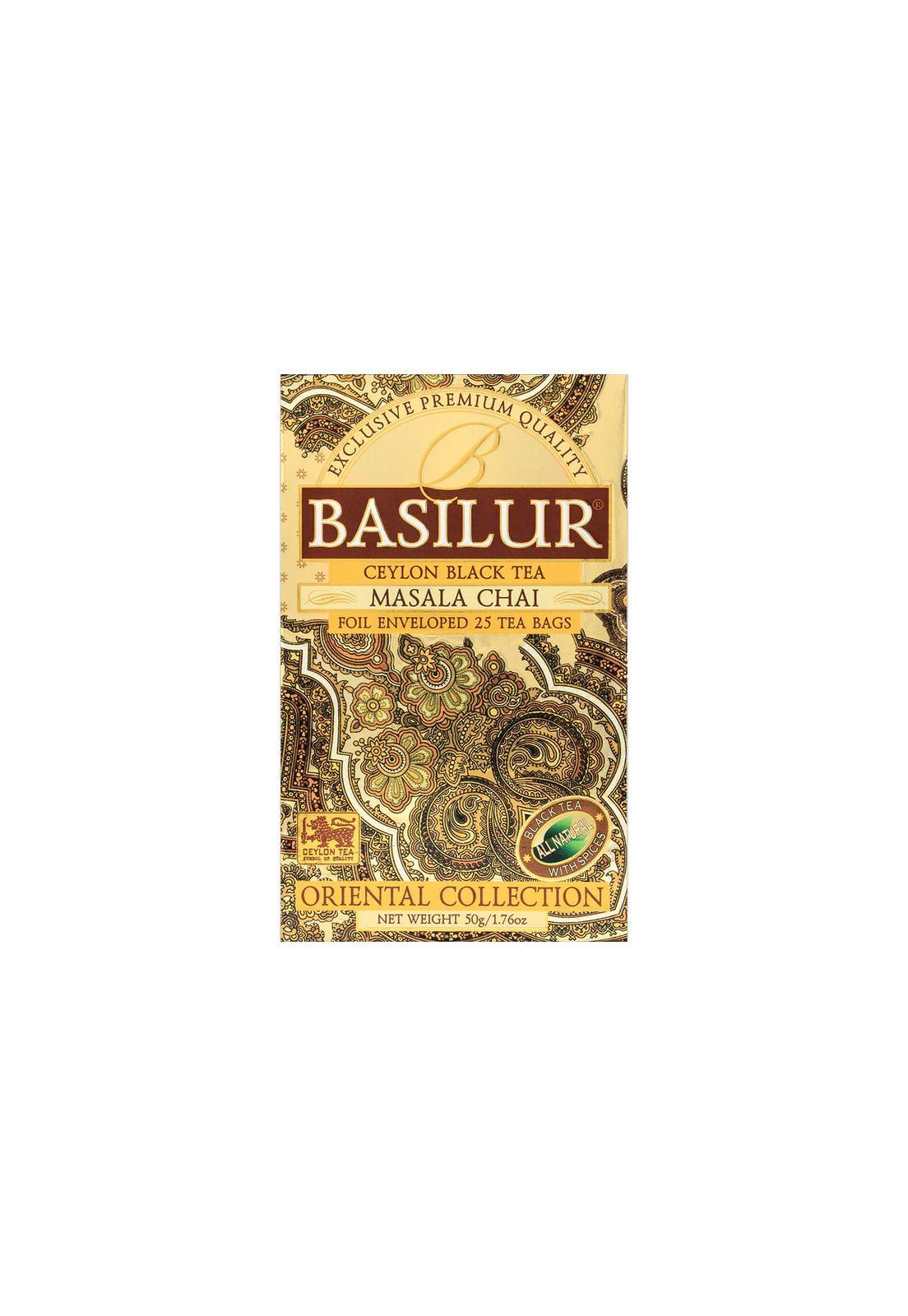 Te Negro Basilur Masala Chai Caja 25 bolsas-1