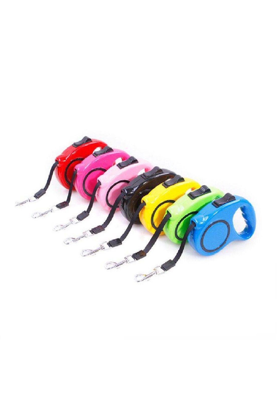 Correa Retractril Paseo De Mascotas Perros Gatos 3 Mts. Azul-0