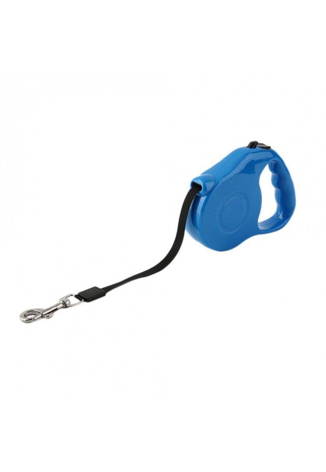 Correa Retractril Paseo De Mascotas Perros Gatos 3 Mts. Azul-1