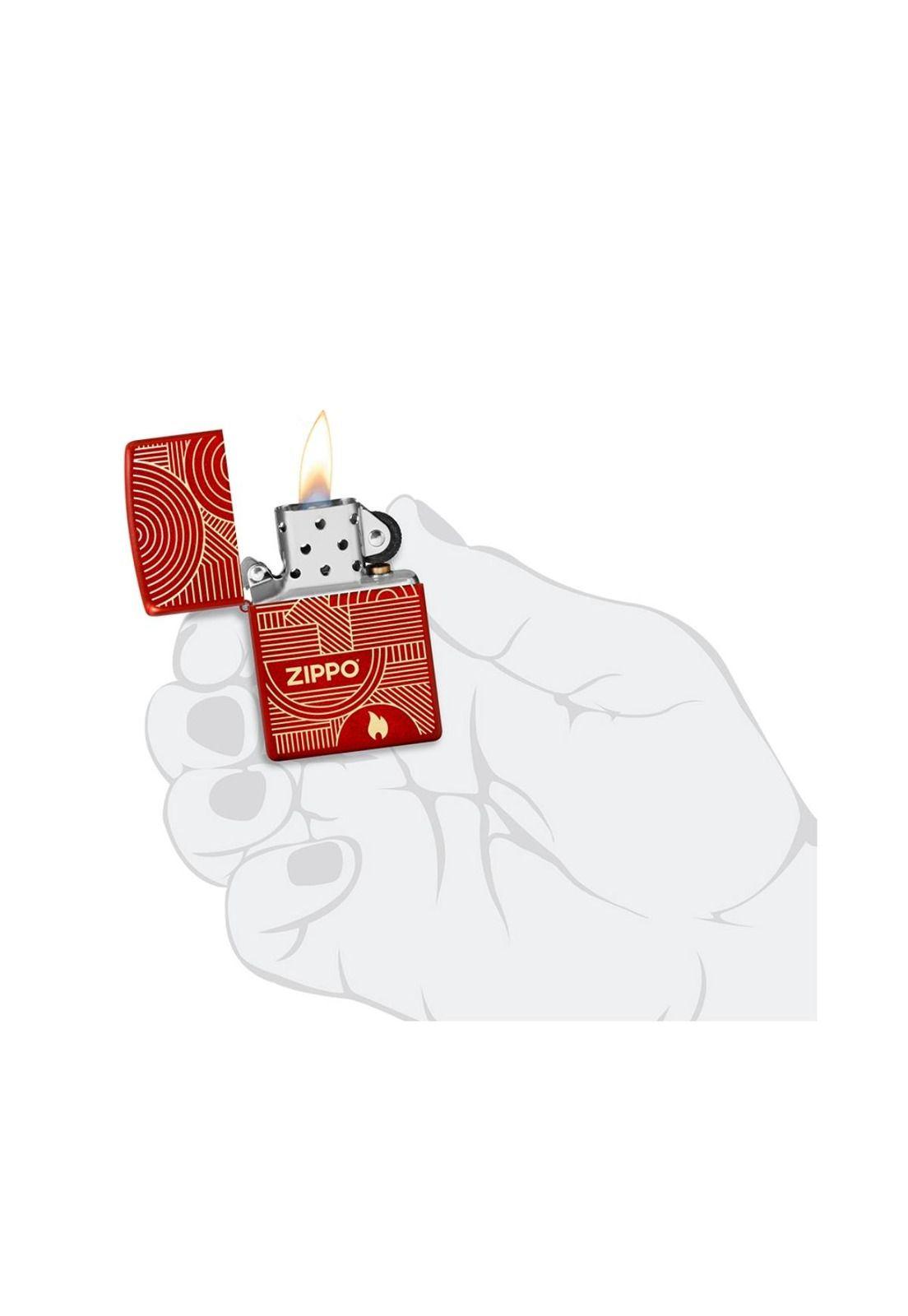 Encendedor Zippo Abstract Lines Design Rojo ZP48705-3