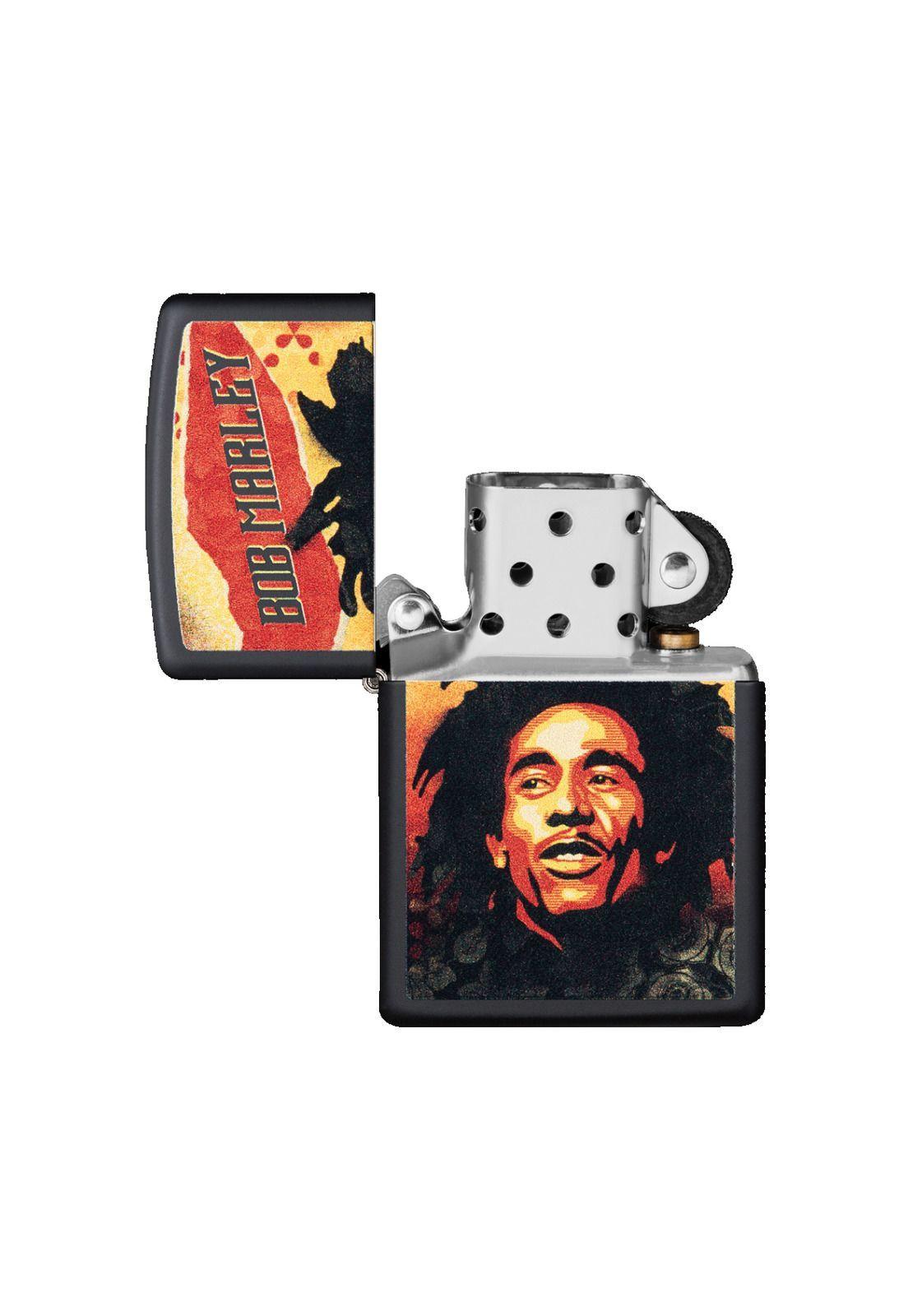 Encendedor Zippo Bob Marley Design Negro ZP49154-3
