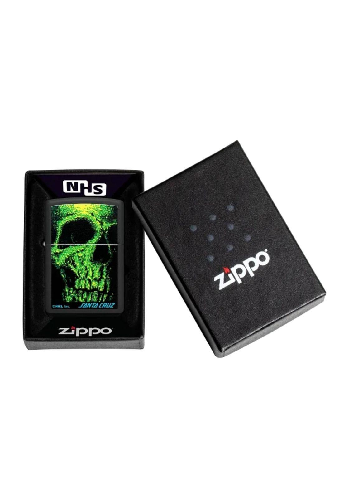 Encendedor Zippo Santa Cruz Skull Verde Negro ZP48743 -4