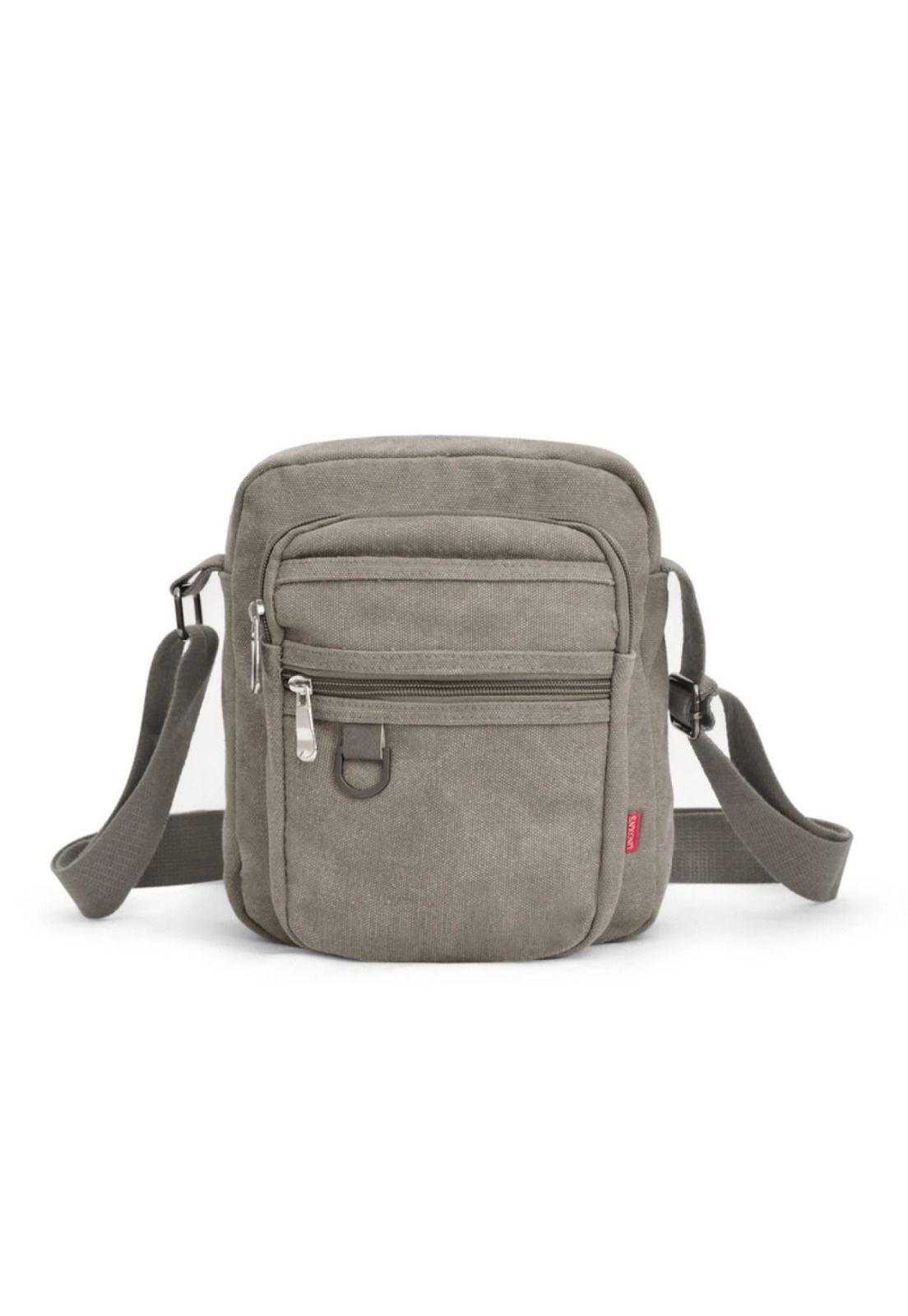 Bolso Morral Canvas Elbrus Gris Grafito Lincoln's-0