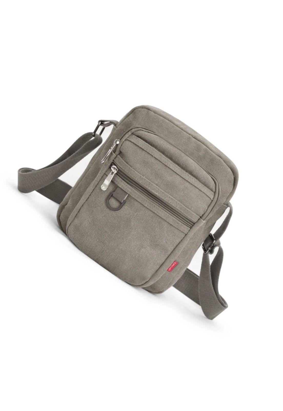 Bolso Morral Canvas Elbrus Gris Grafito Lincoln's-1