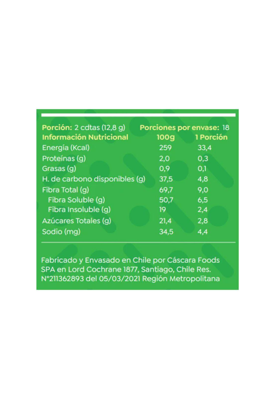 Azana Prebiotic Fibra de Manzana Cáscara Foods 225gr-1