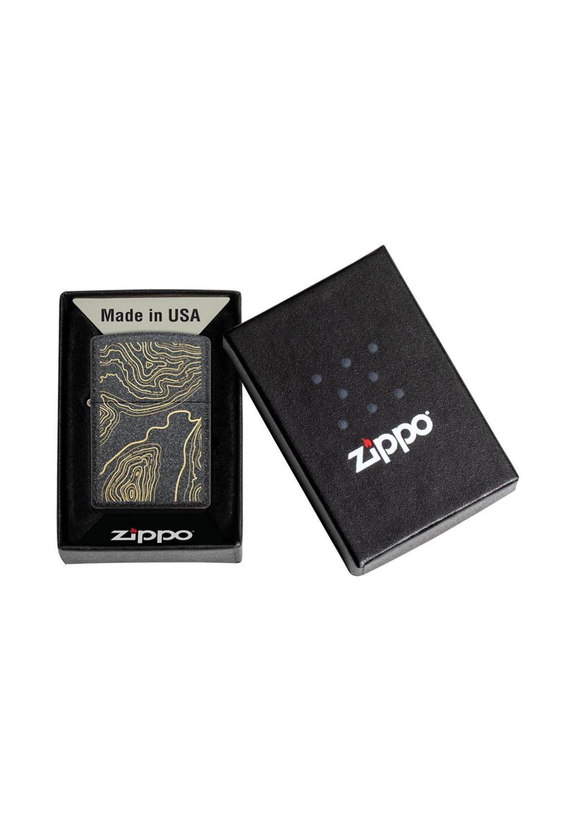 Encendedor Zippo Topo Map Design Gris ZP211.MP403572-3