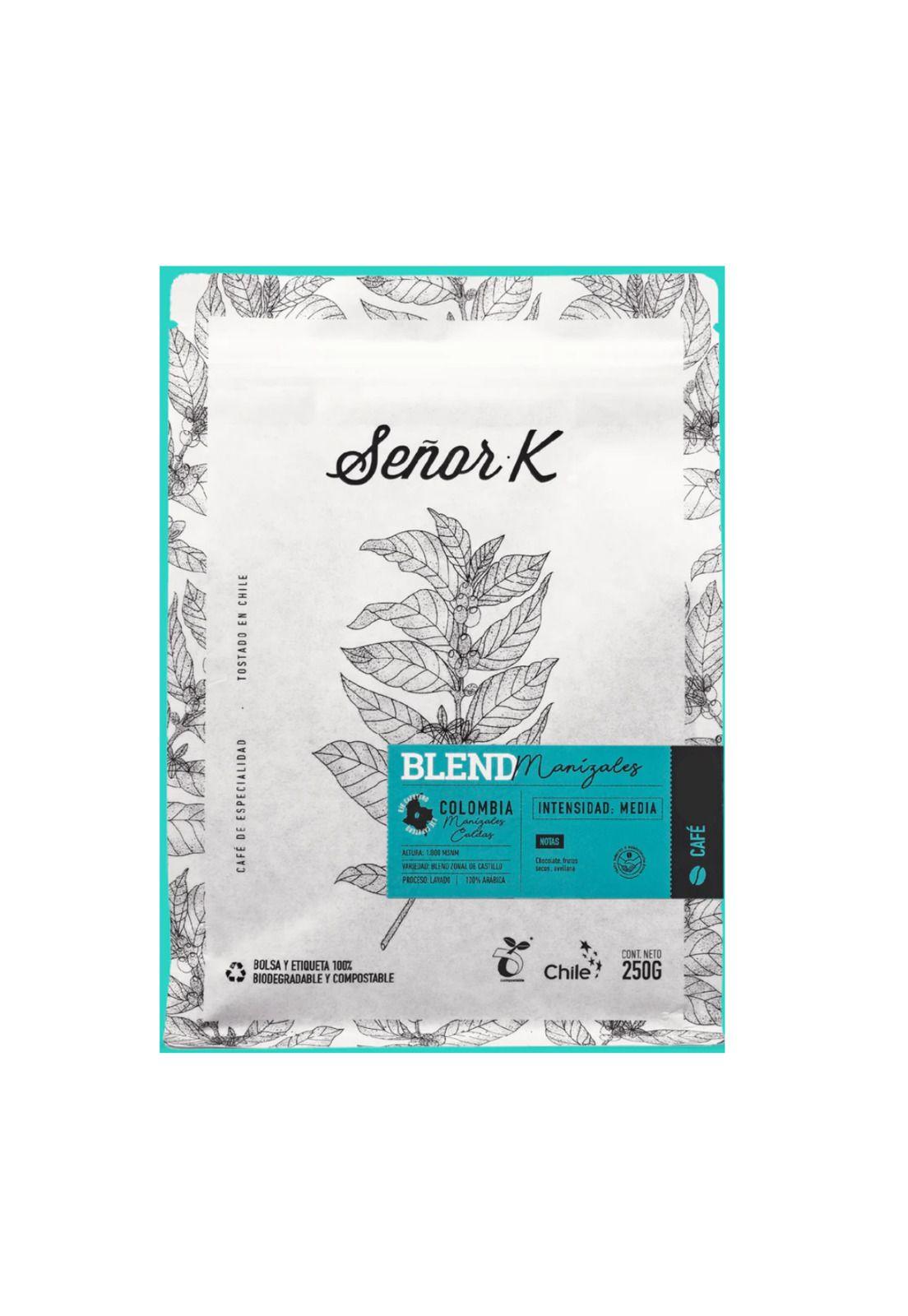 Café de Colombia Blend Manizales 250gr Molido Señor K-0