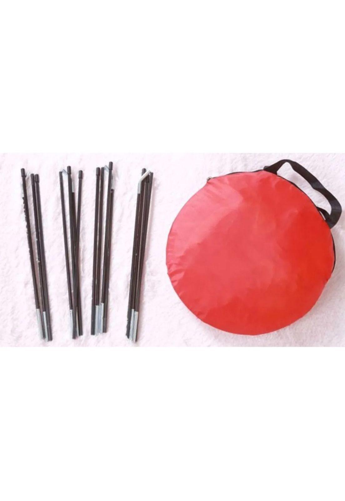 Tienda Carpa Castillo Campaña Infantil Para Niños Rosada-1