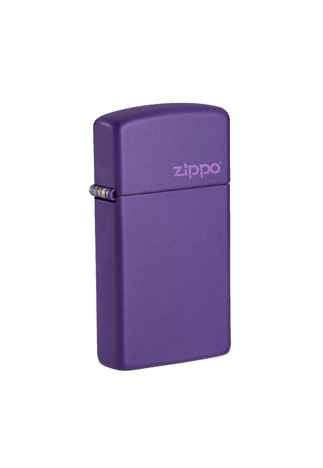 Encendedor Zippo Slim Purple Logo ZP1637ZL-2