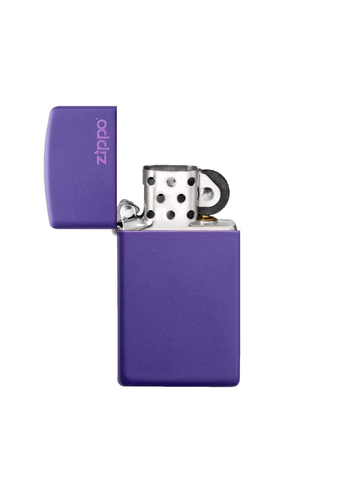 Encendedor Zippo Slim Purple Logo ZP1637ZL-3