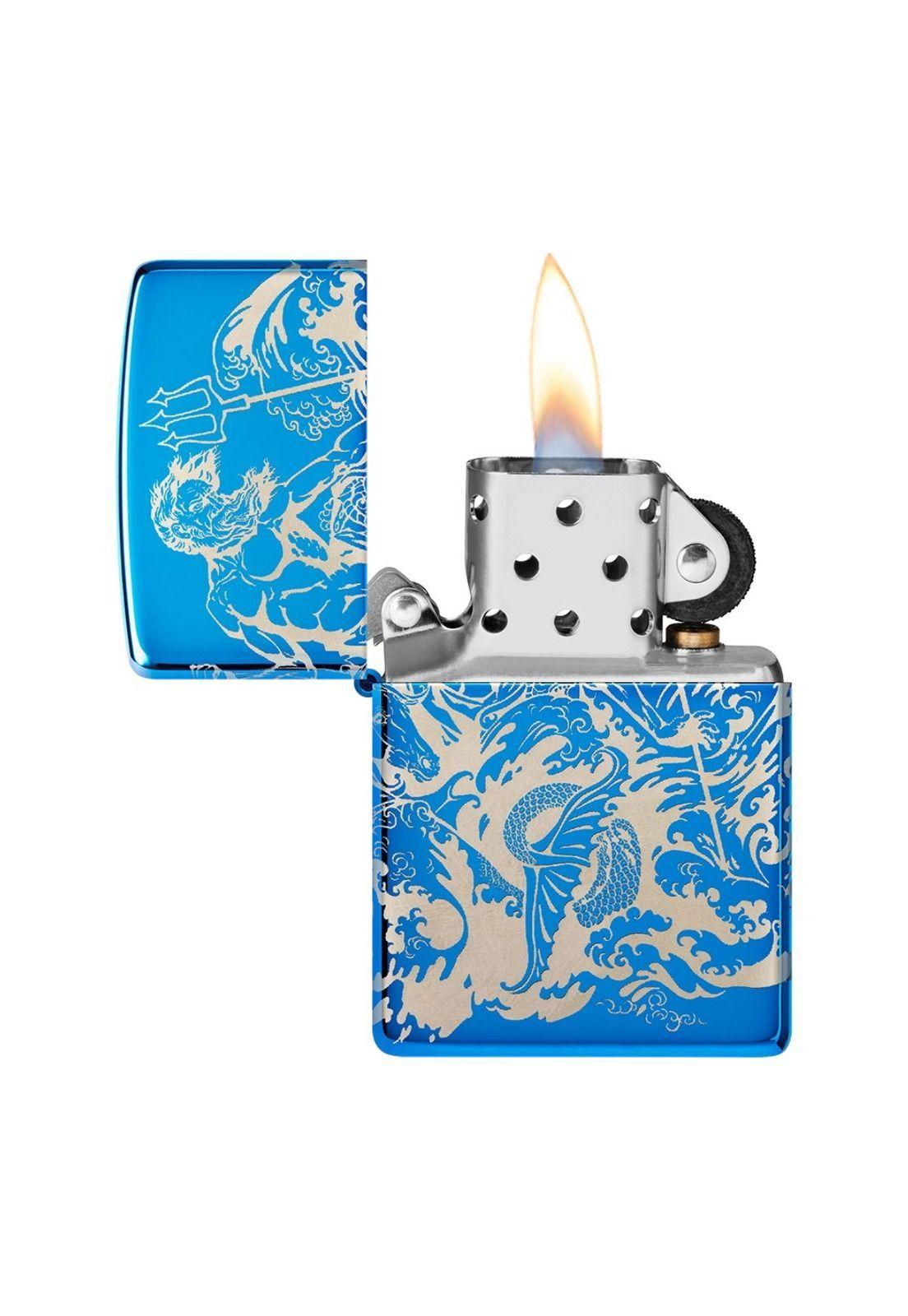 Encendedor Zippo Atlantis Design Azul ZP48787-1
