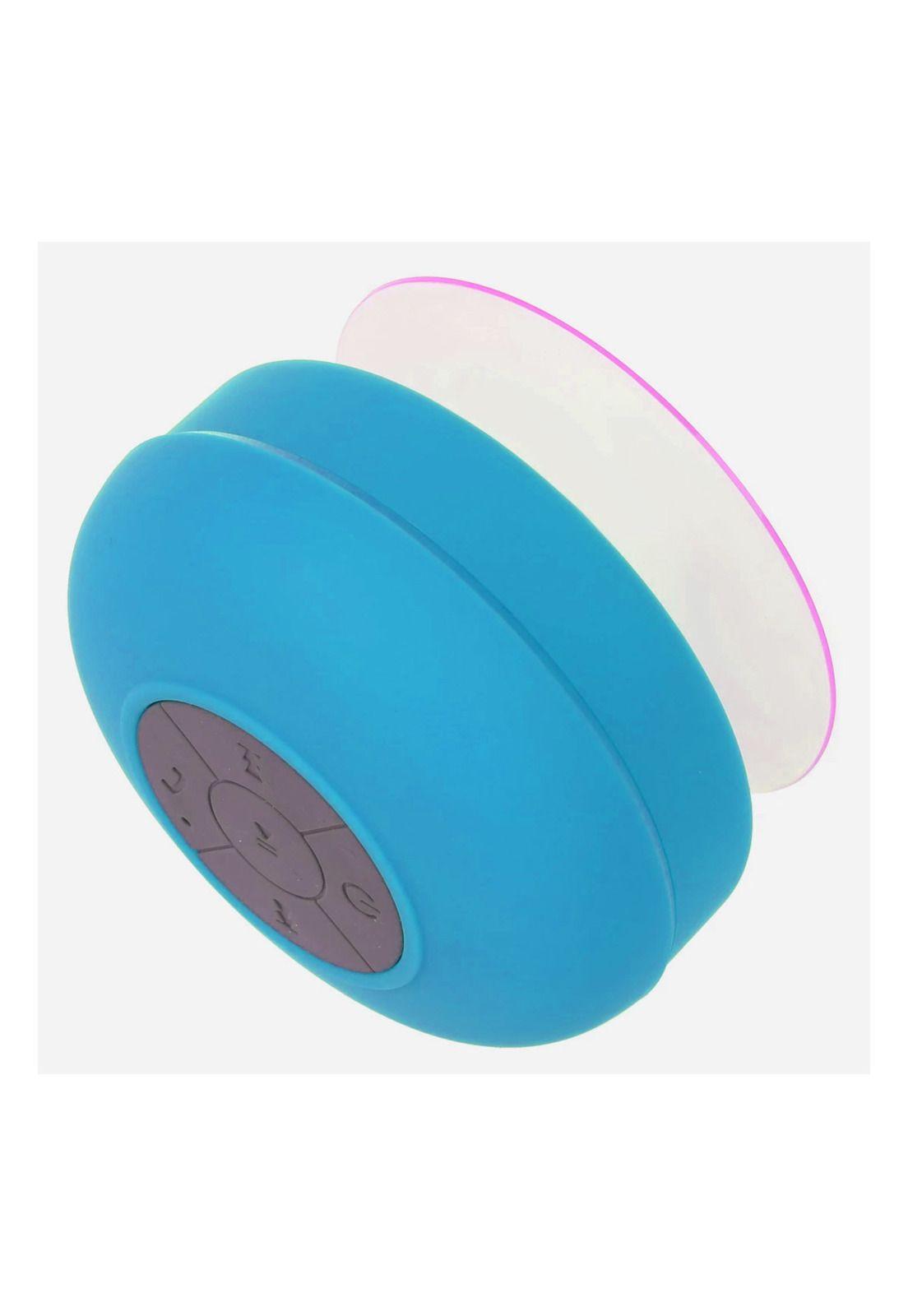 Parlante Bluetooth Impermeable Para Ducha Con Ventosa Azul-5