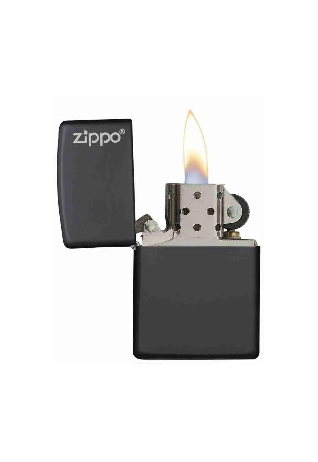 Encendedor Zippo Classic Black Matte Logo ZP218ZL (Talle:Tamaño Único)-1