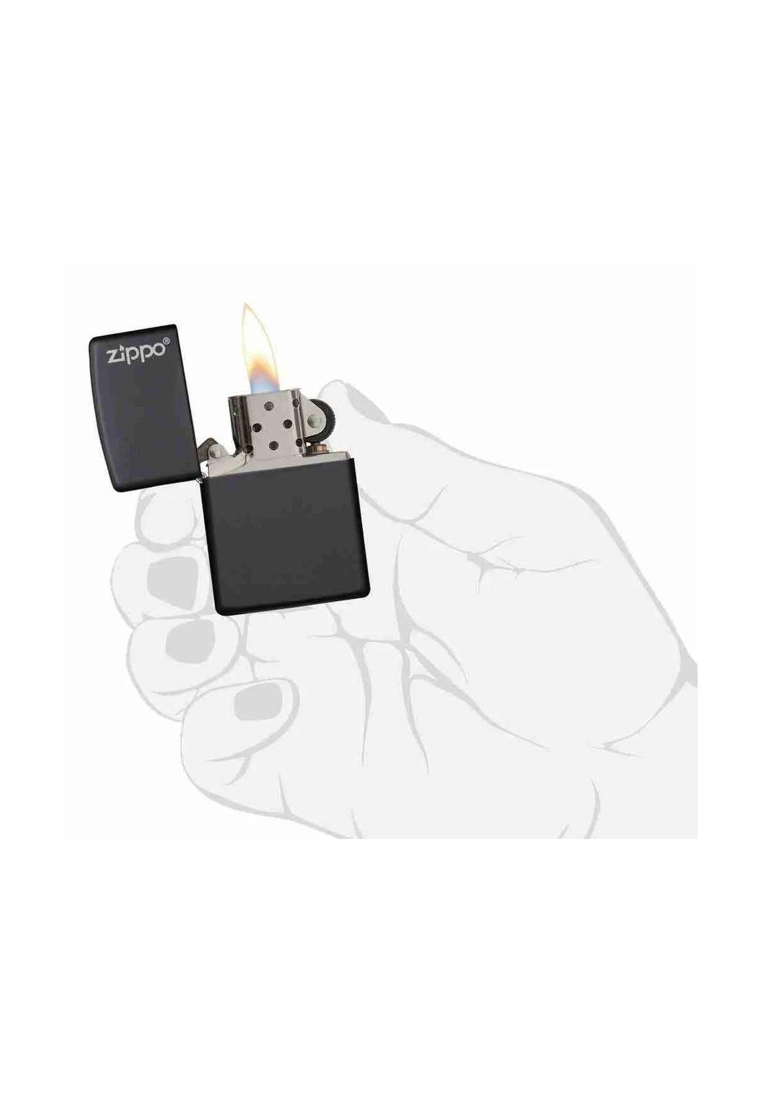 Encendedor Zippo Classic Black Matte Logo ZP218ZL (Talle:Tamaño Único)-4