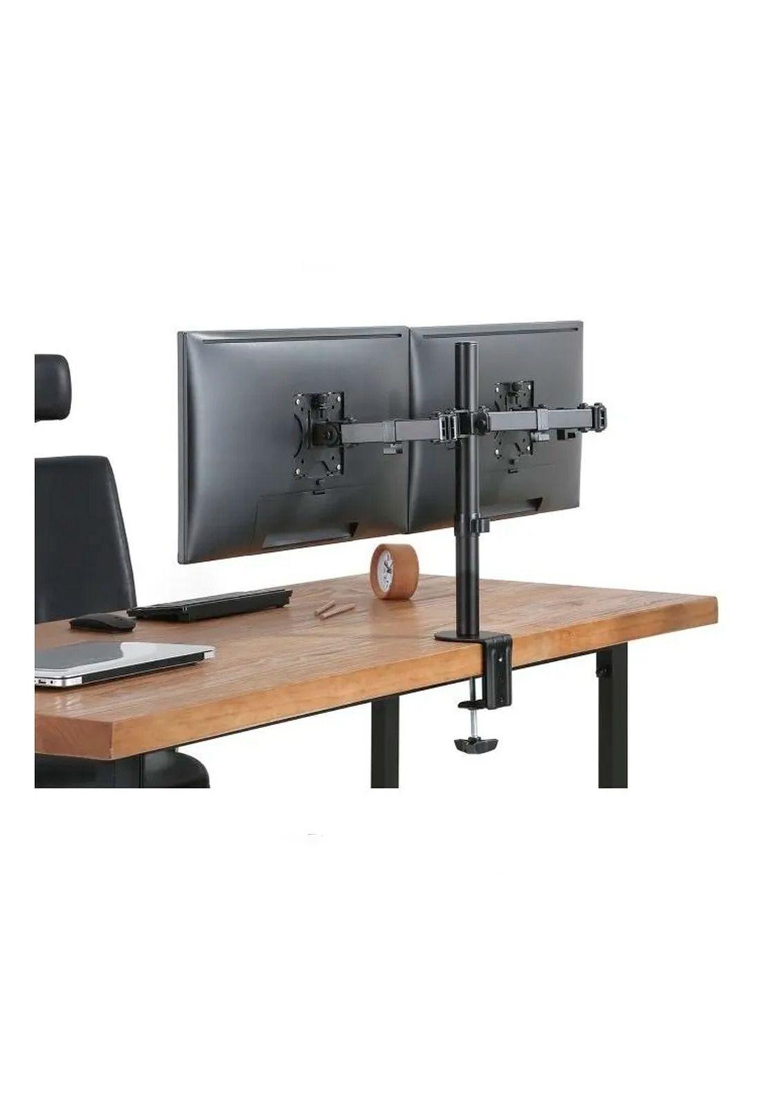 Soporte Monitor Doble Escritorio Articulado 13-32" HC-024N Premium-6