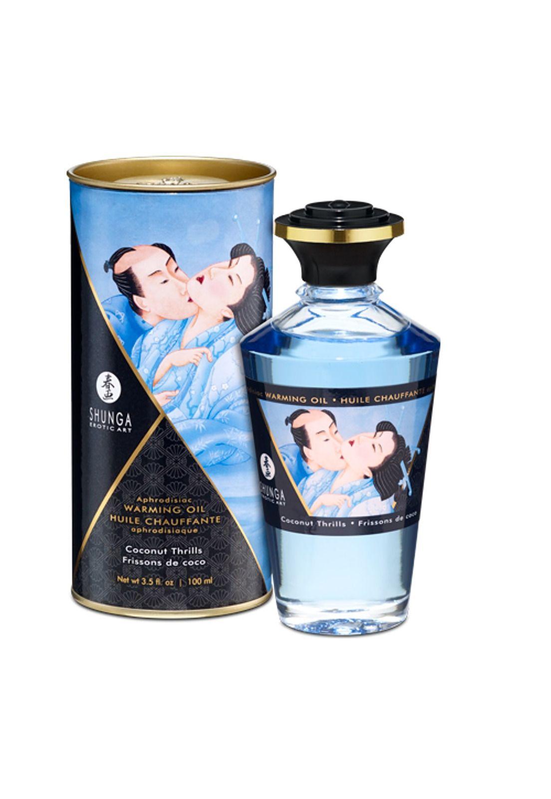Aceite Lubricante Para Masajes Afrodisiaco Coco Shunga-0