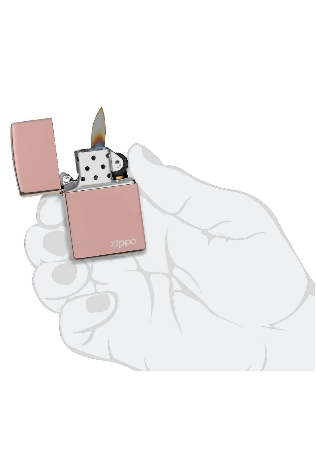 Encendedor Zippo Classic High Polish Gold Rosa ZP49190ZL-2