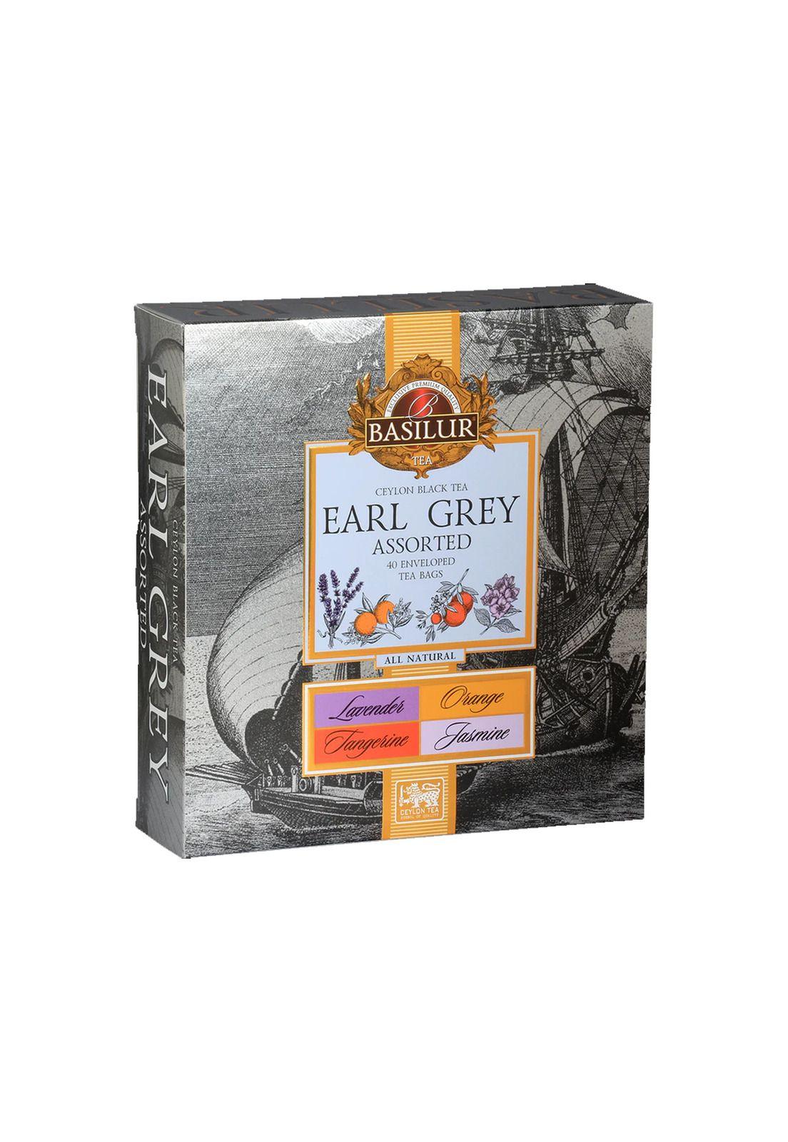 Te Negro Frutal Basilur Earl Grey Assorted Caja 40 Bolsas-0