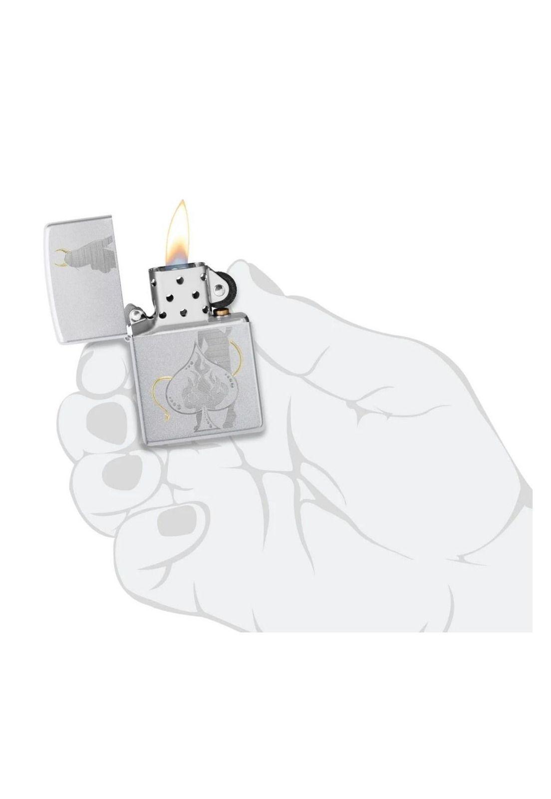 Encendedor Zippo Devilish Ace Design Plateado ZP48658-3