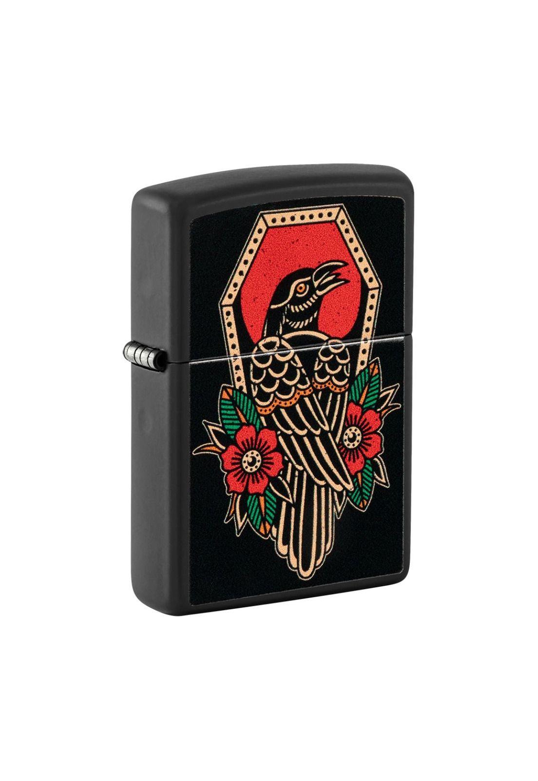 Encendedor Zippo Crow Tattoo Design Negro ZP48611-2