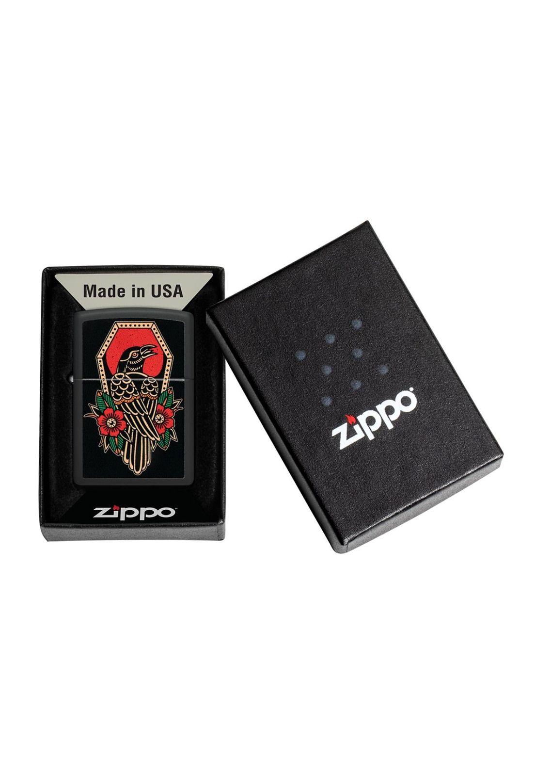 Encendedor Zippo Crow Tattoo Design Negro ZP48611-5