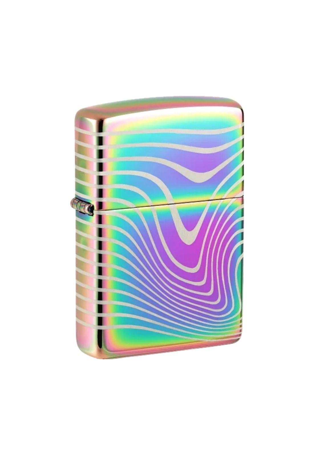 Encendedor Zippo Wavy Pattern Design Tornasol ZP48775 (Talle:Tamaño Único)-4