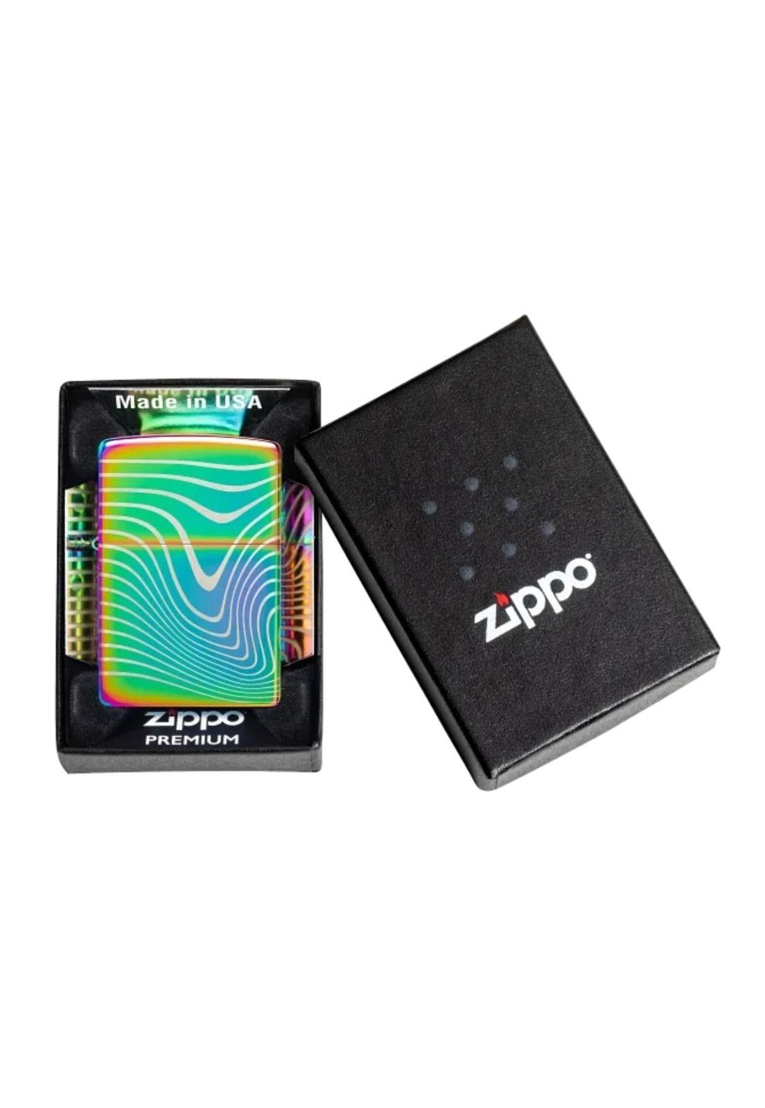 Encendedor Zippo Wavy Pattern Design Tornasol ZP48775 (Talle:Tamaño Único)-6