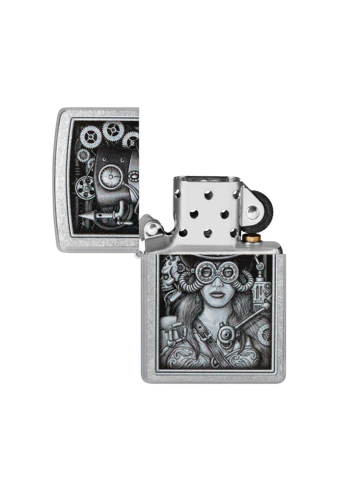 Encendedor Zippo Steampunk Design Plateado ZP48387-3