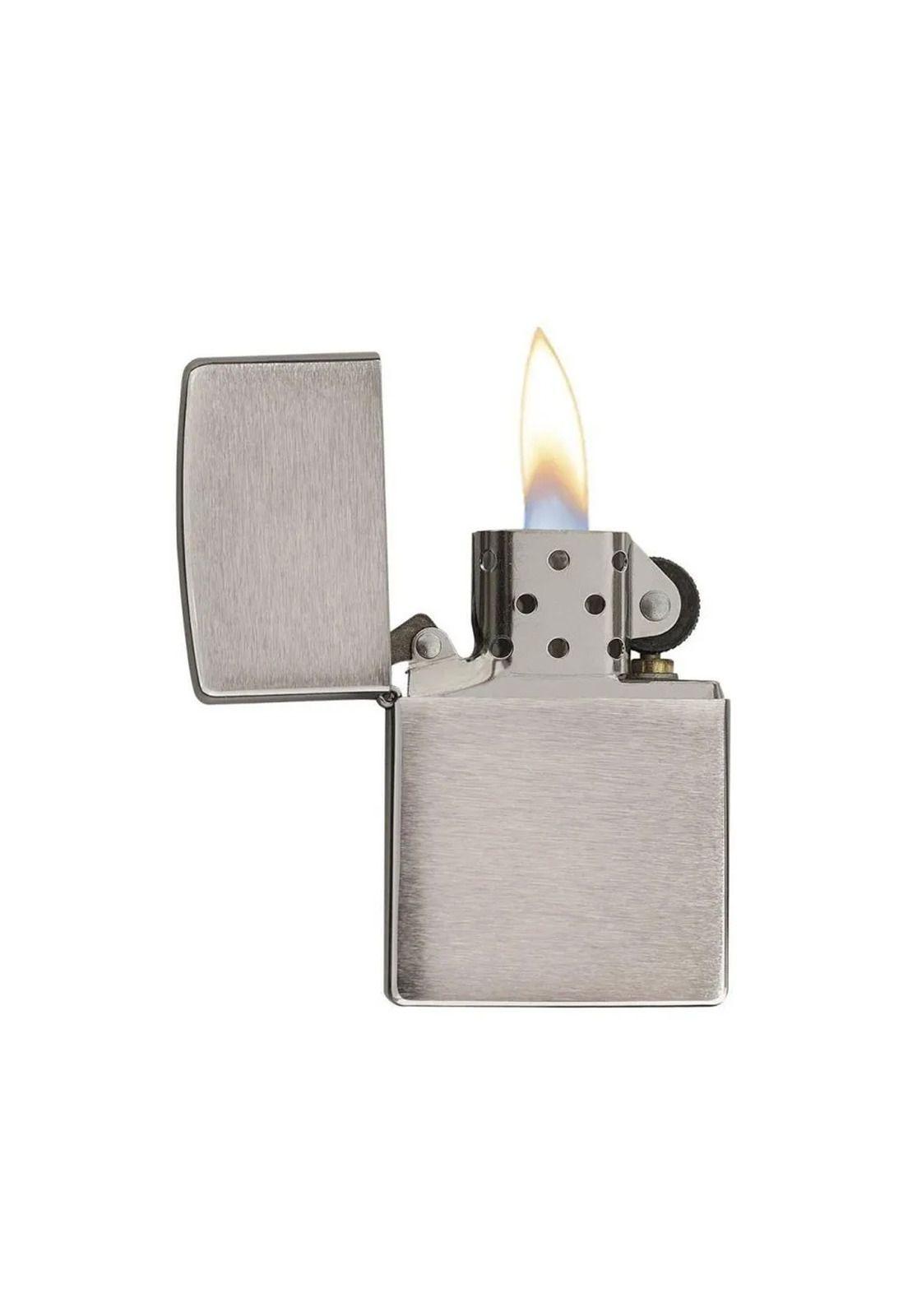 Encendedor Zippo Classic Brushed Chrome Plateado ZP200-2