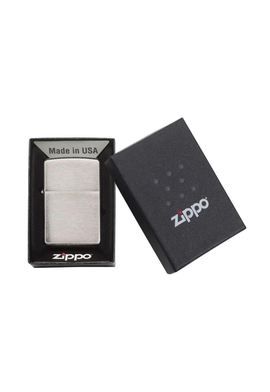 Encendedor Zippo Classic Brushed Chrome Plateado ZP200-4