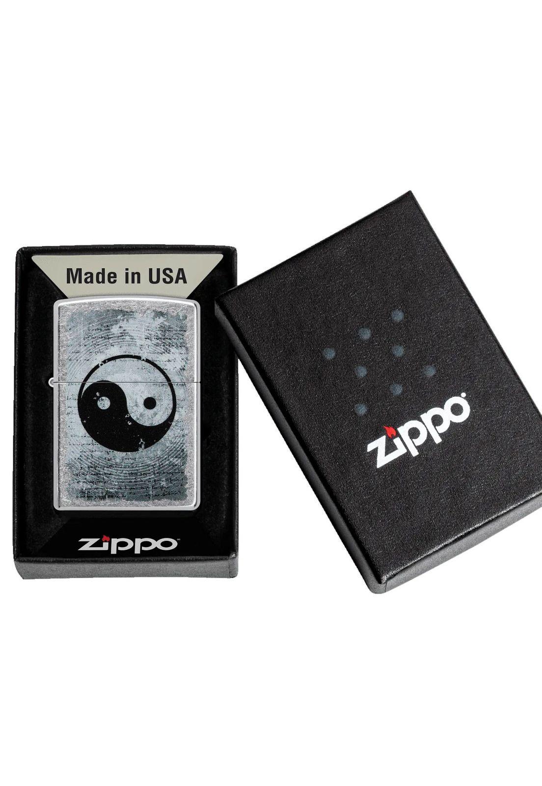 Encendedor Zippo Yin Yang Design Plateado ZP49772-3
