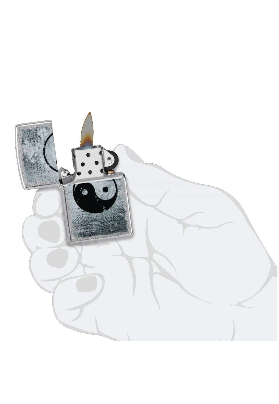 Encendedor Zippo Yin Yang Design Plateado ZP49772-4