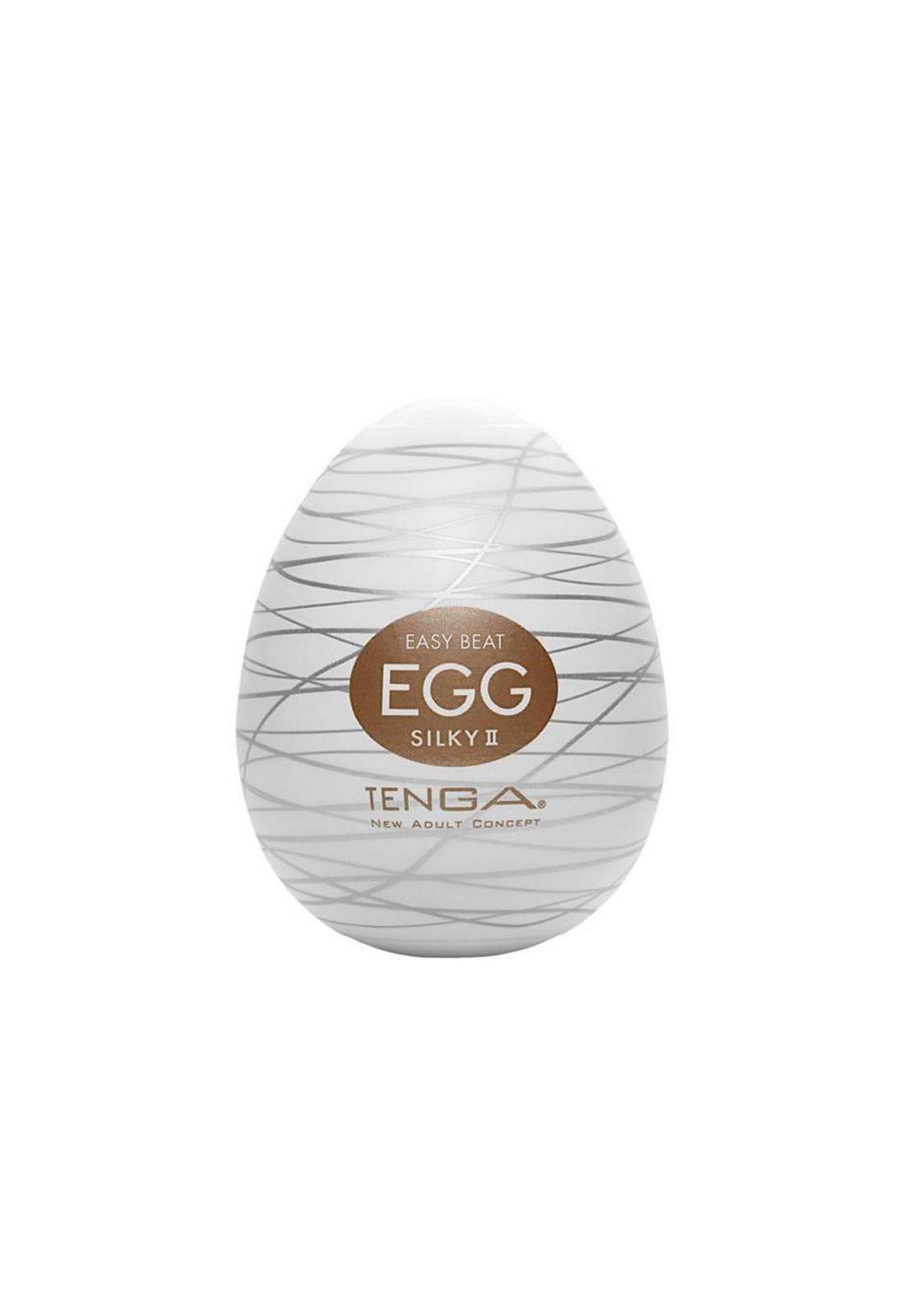 Huevo Masturbador Masculino Tenga Egg Silky Café-0